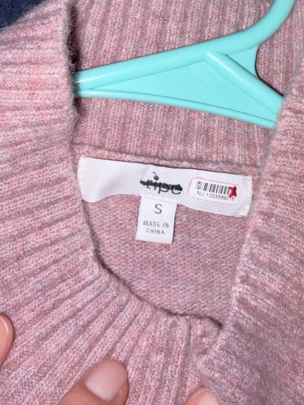 Ripe Jade Crop Nursing Knit Pink. - Picture 6 of 9